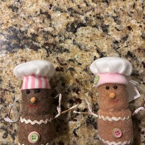 MARSHMALLOW SNOWMAN CHEF ORNAMENTS